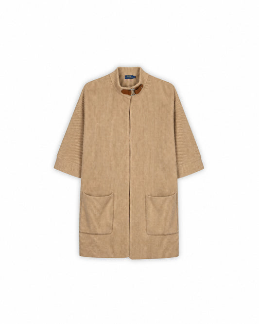 POLO RALPH LAUREN RIBBED WOOL CARDIGAN - M