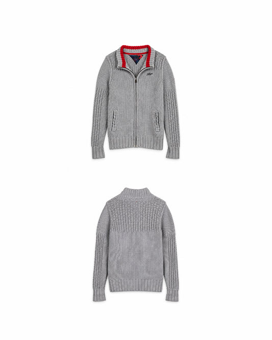 TOMMY HILFIGER ZIPPER SWEATER - S