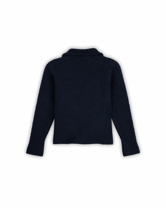 POLO RALPH LAUREN WOMEN'S WOOLEN QUARTER-ZIP KNIT - L