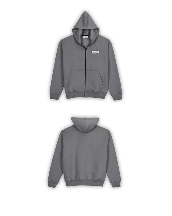 BASIC HOODIE - STONE GREY