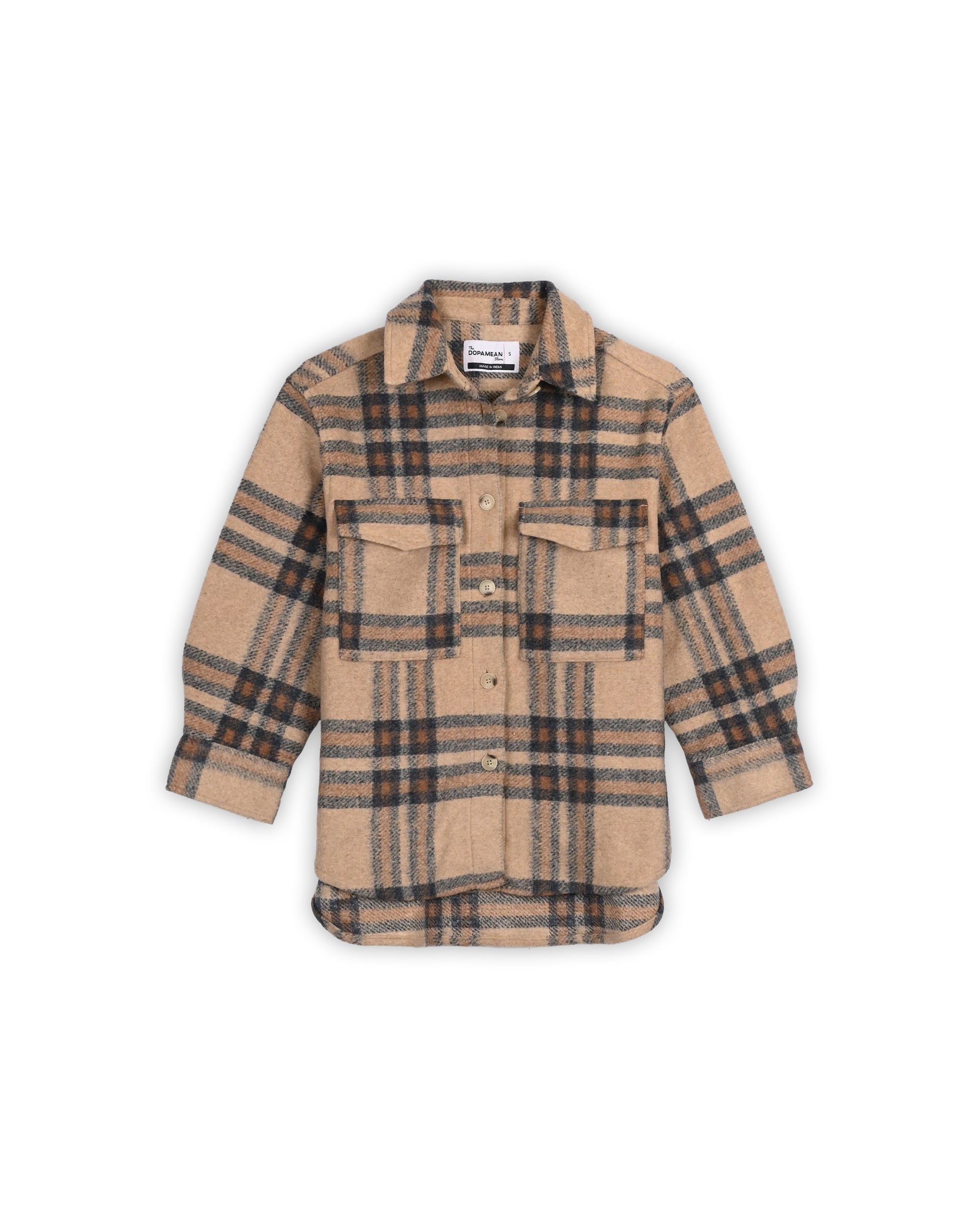 PLAID SHACKET - WOMEN
