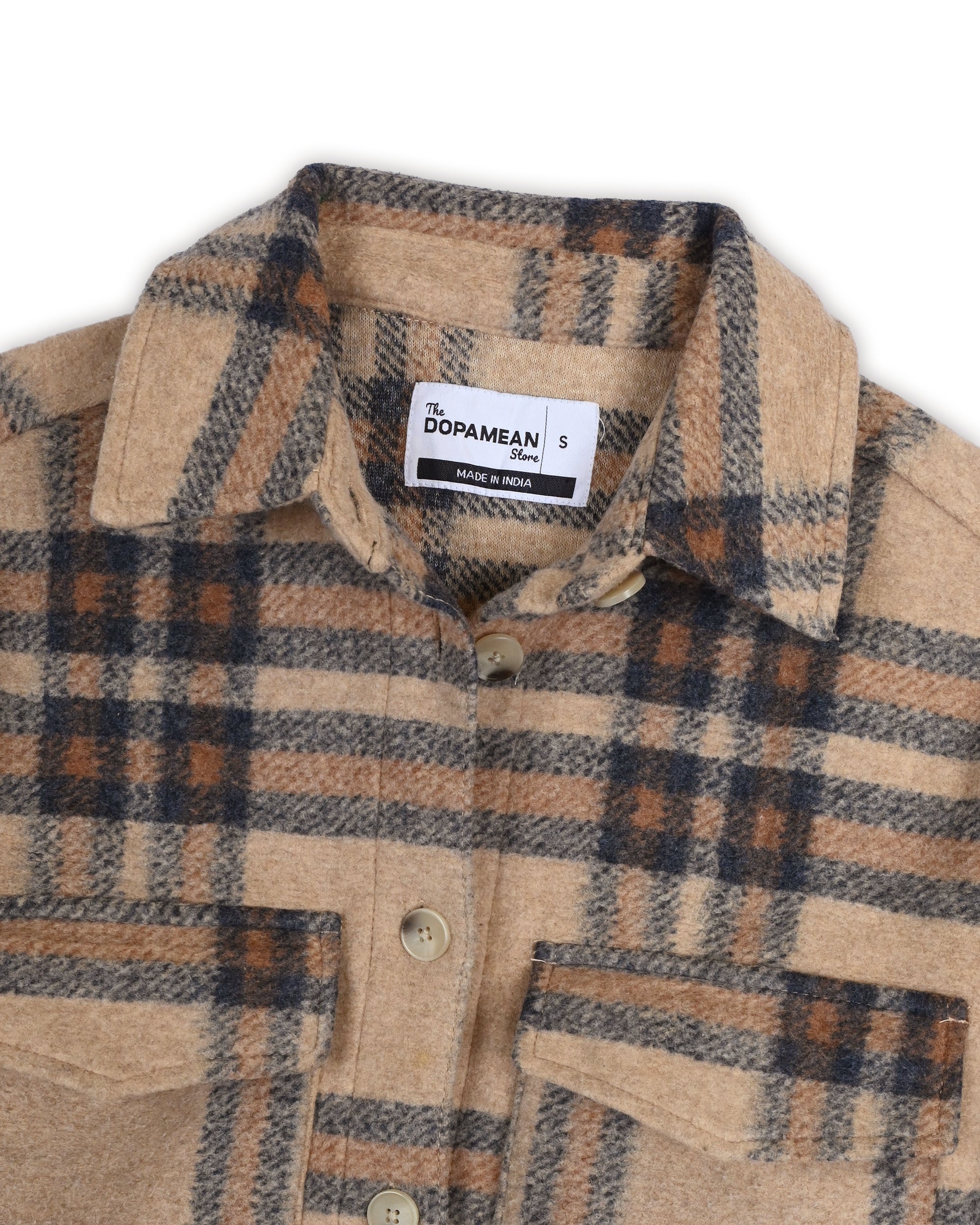 PLAID SHACKET - WOMEN