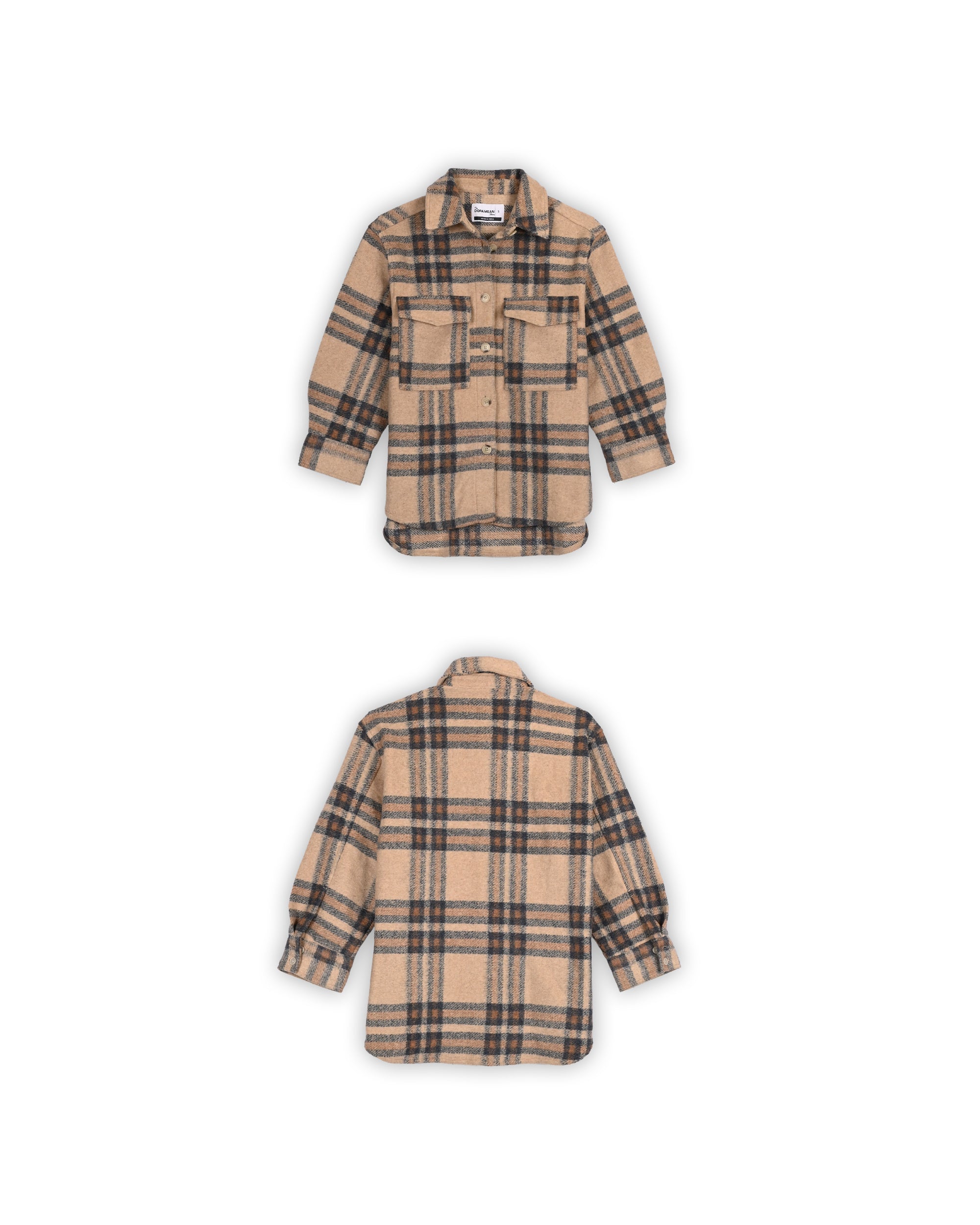 PLAID SHACKET - WOMEN