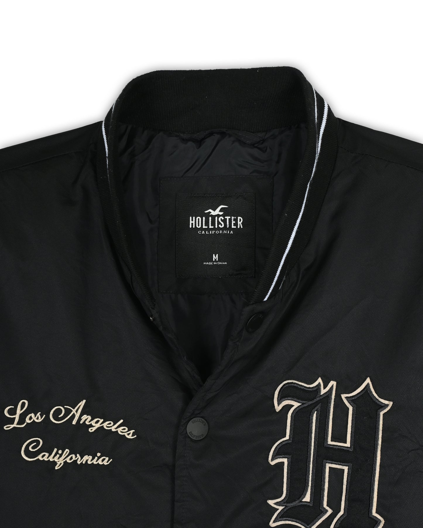 HOLLISTER VARSITY JACKET - M