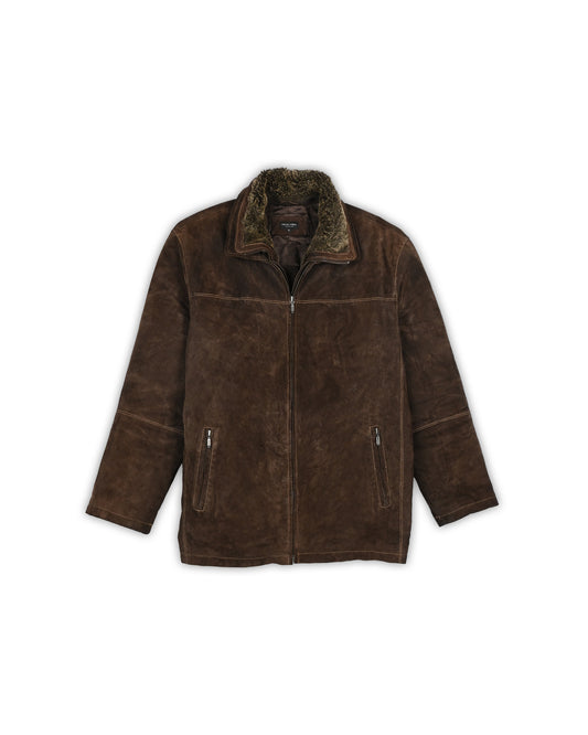 EMILIO CORALI HEAVY SUEDE JACKET - XL