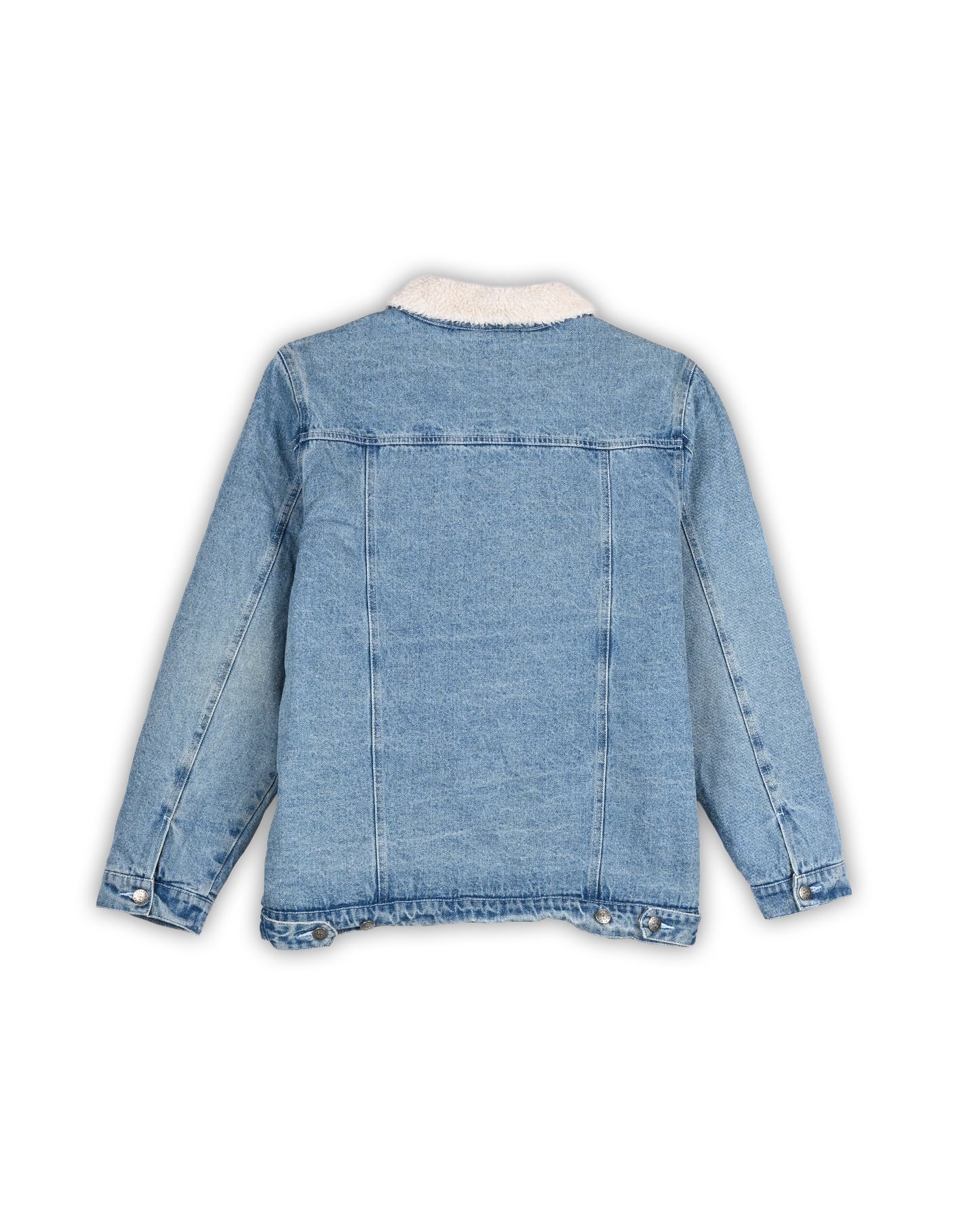 VINTAGE SHERPA DENIM JACKET - L