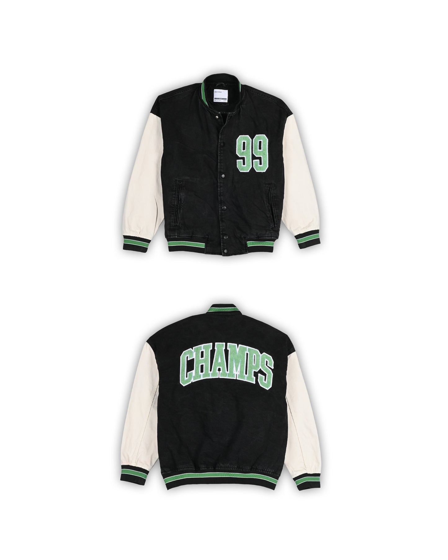 BERSHKA VARSITY JACKET - S