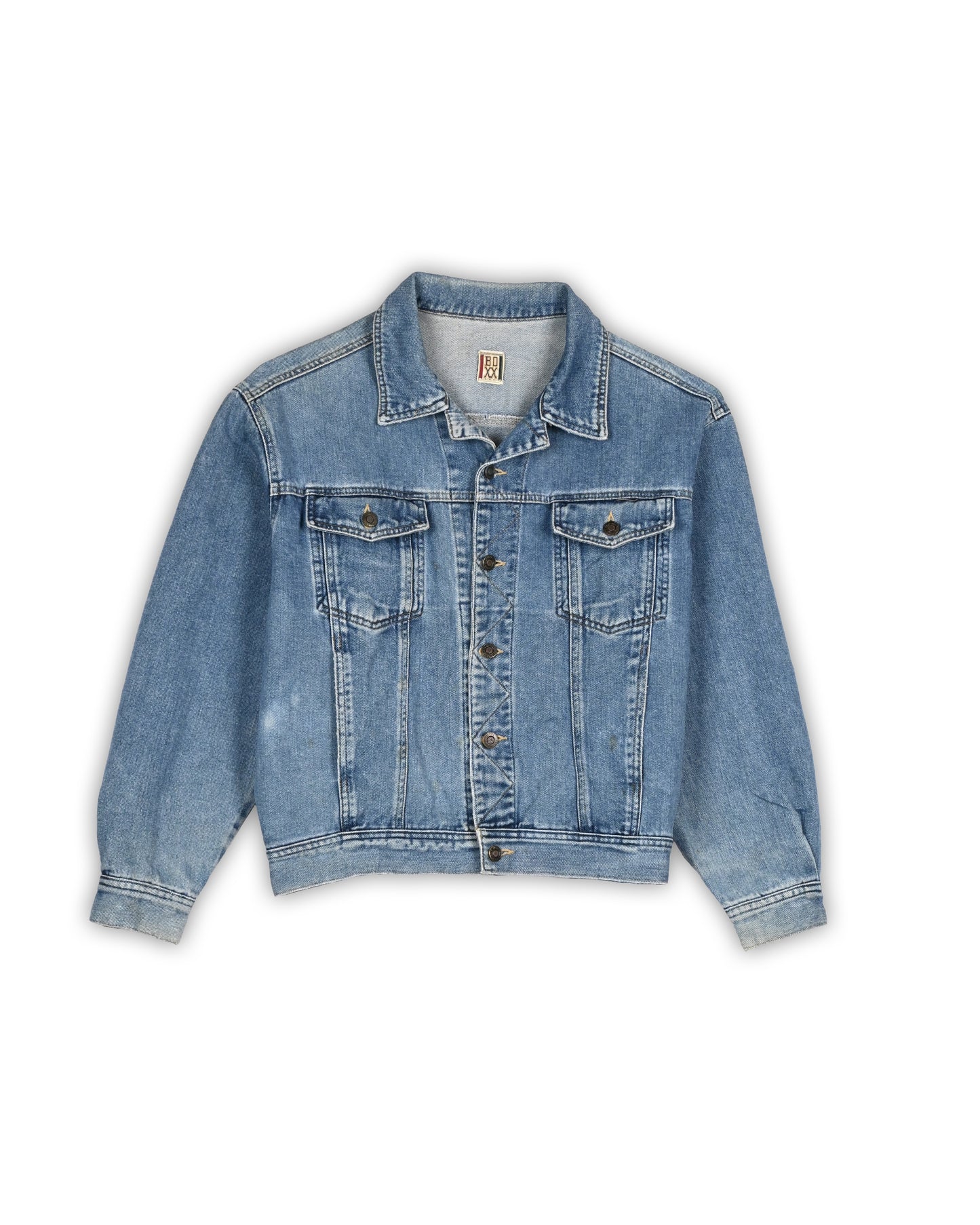 VINTAGE CROP FIT DENIM JACKET - S