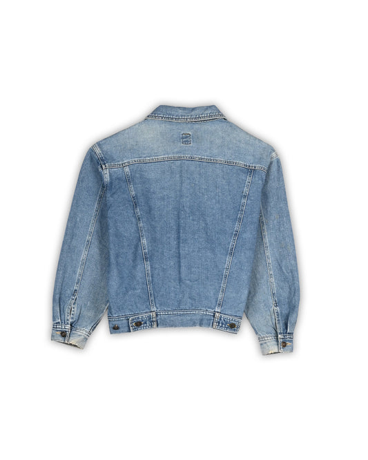VINTAGE CROP FIT DENIM JACKET - S