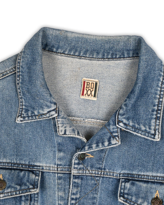 VINTAGE CROP FIT DENIM JACKET - S