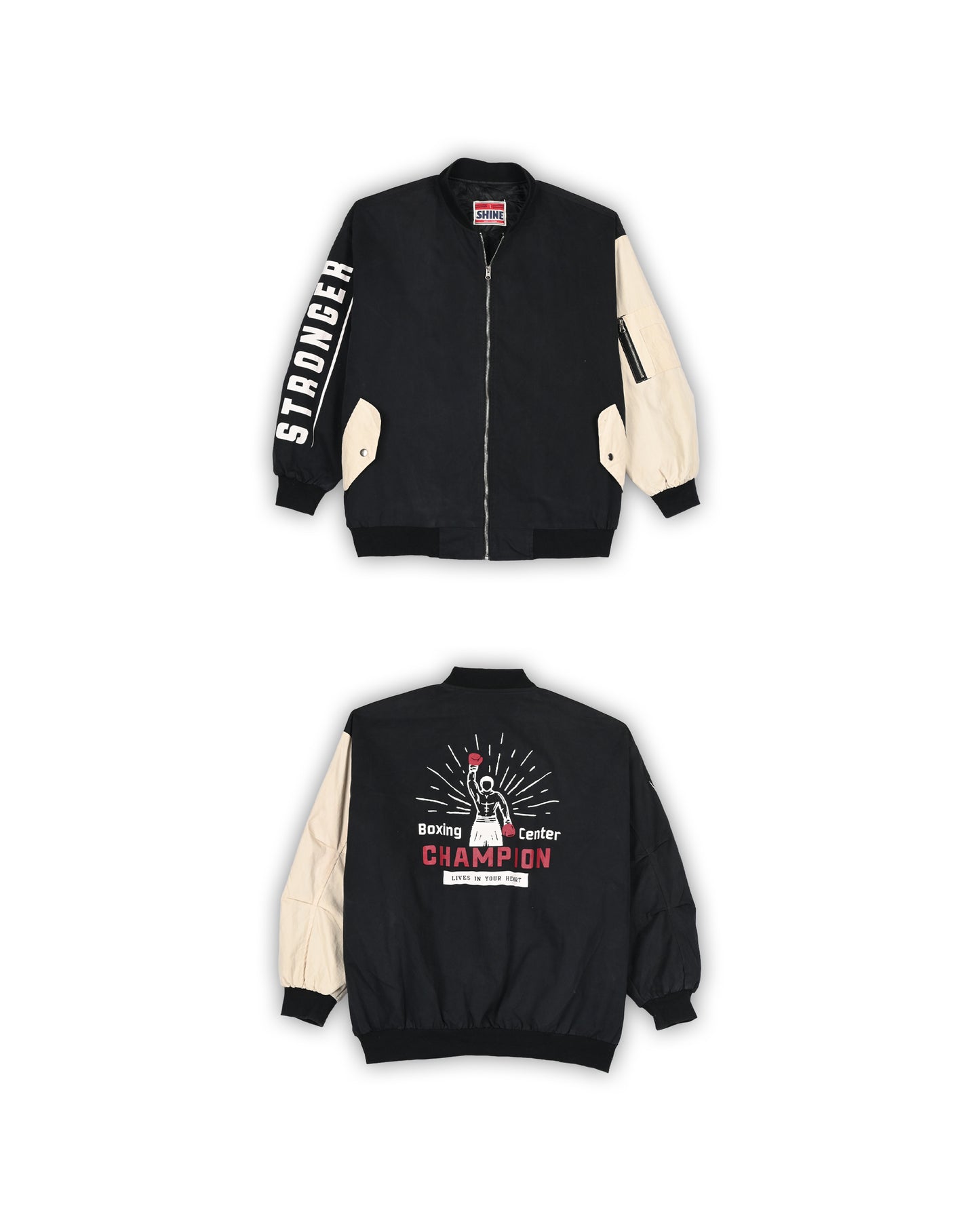 VINTAGE KOREAN VARSITY JACKET - XL