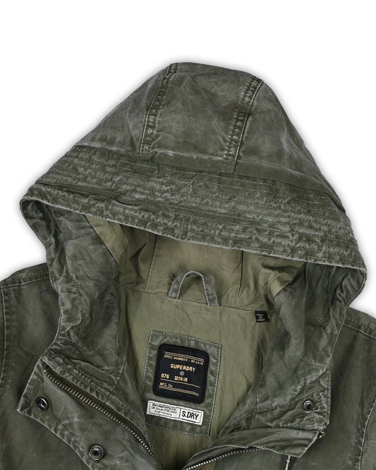 90'S SUPERDRY LONG JACKET - S