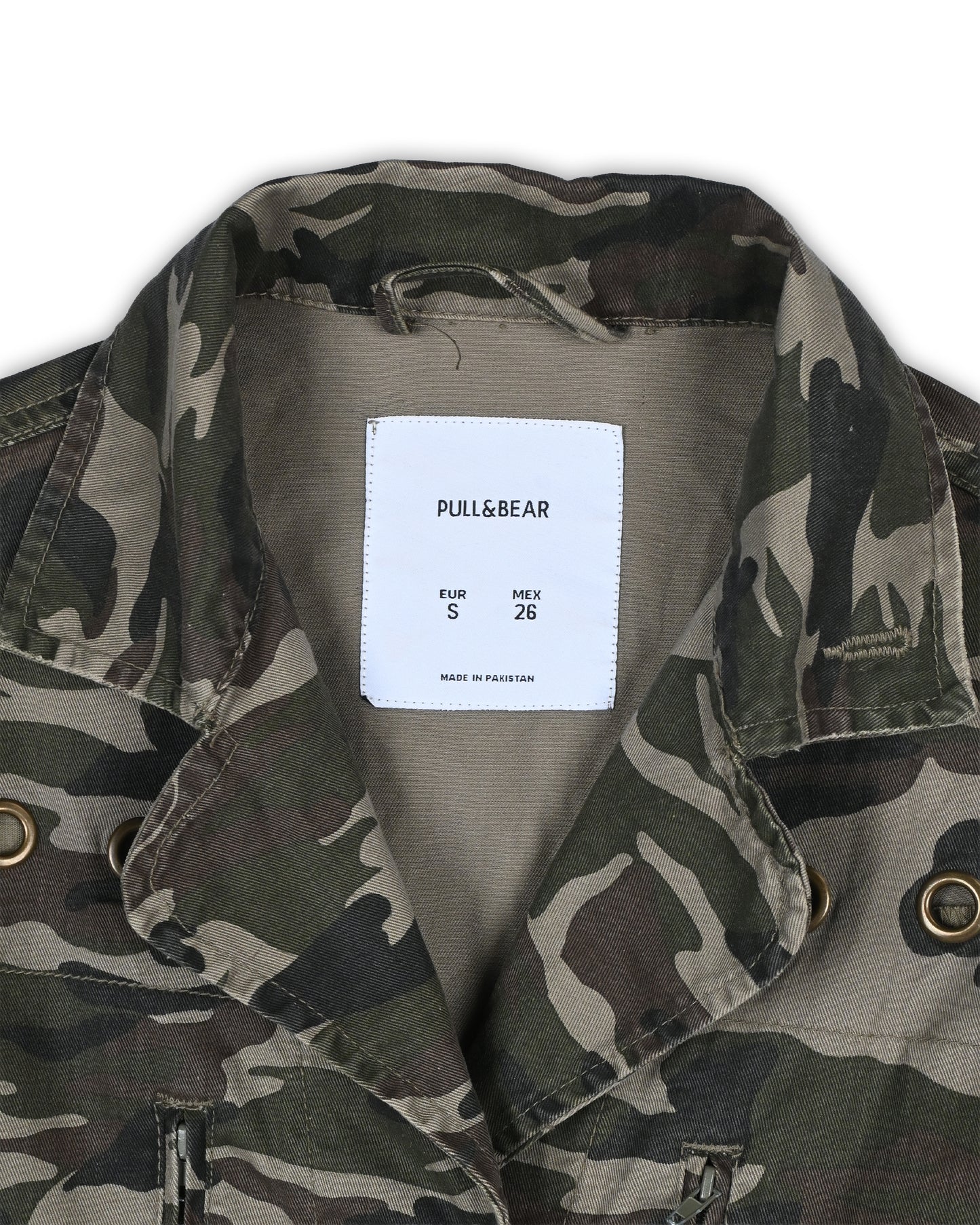 PULL & BEAR CAMO JACKET - S