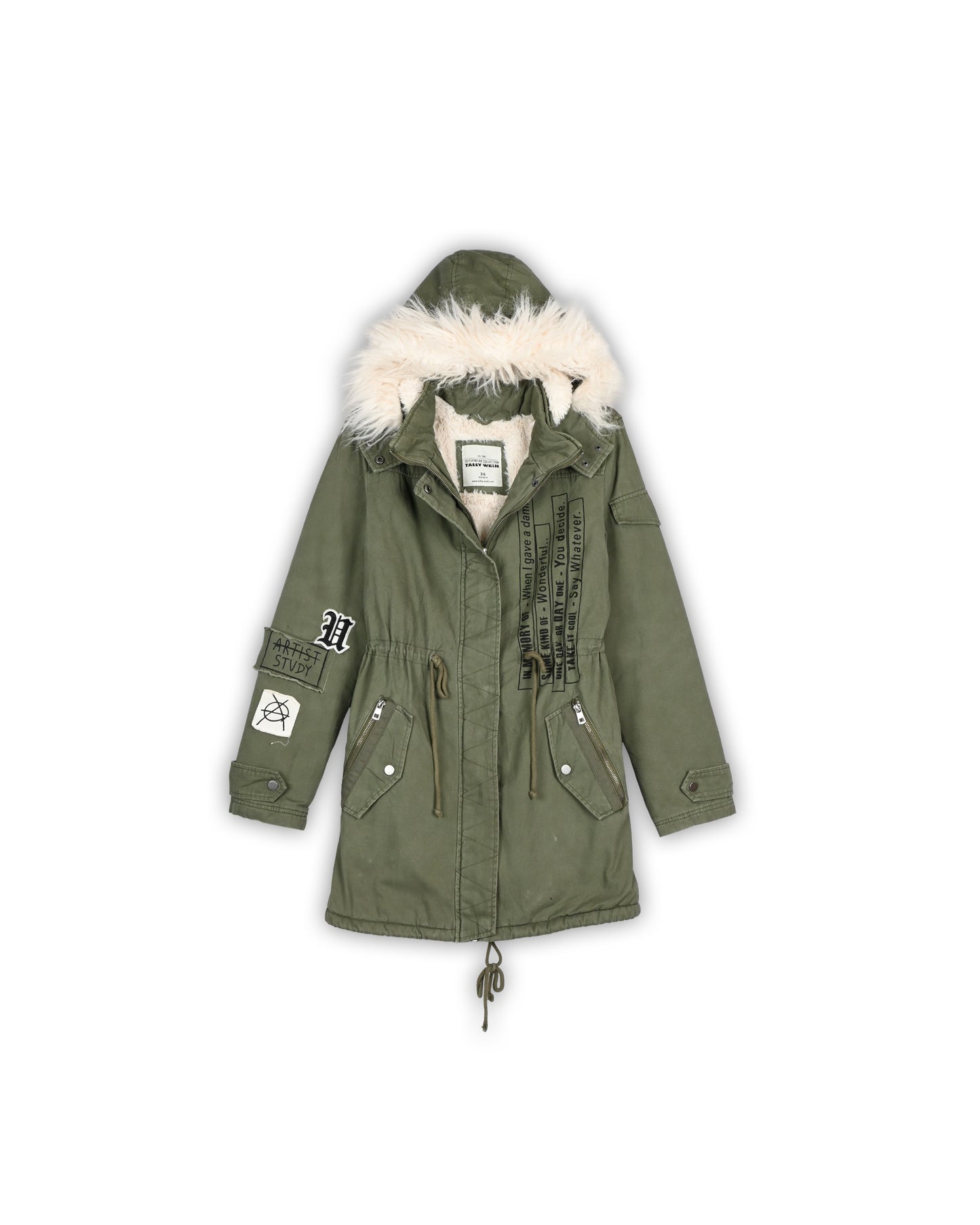 90'S TALLY WEIJL WOMEN'S LONG JACKET - S
