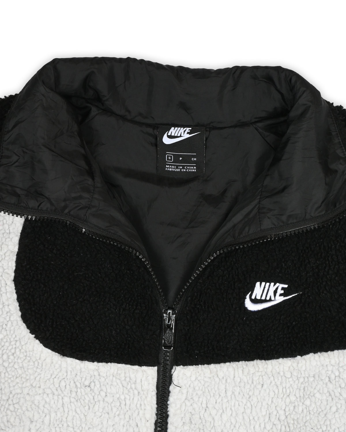 NIKE BIG SWOOSH SHERPA JACKET - S