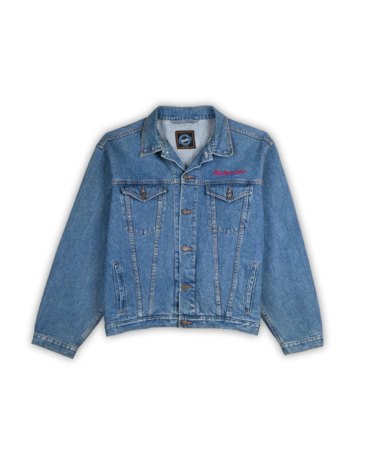 90'S BUDWEISER SHEFA DENIM JACKET - L