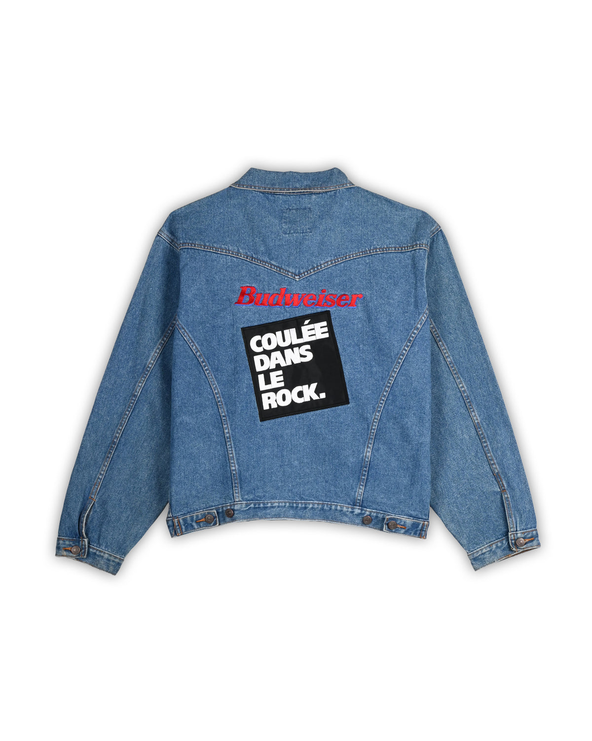 90'S BUDWEISER SHEFA DENIM JACKET - L