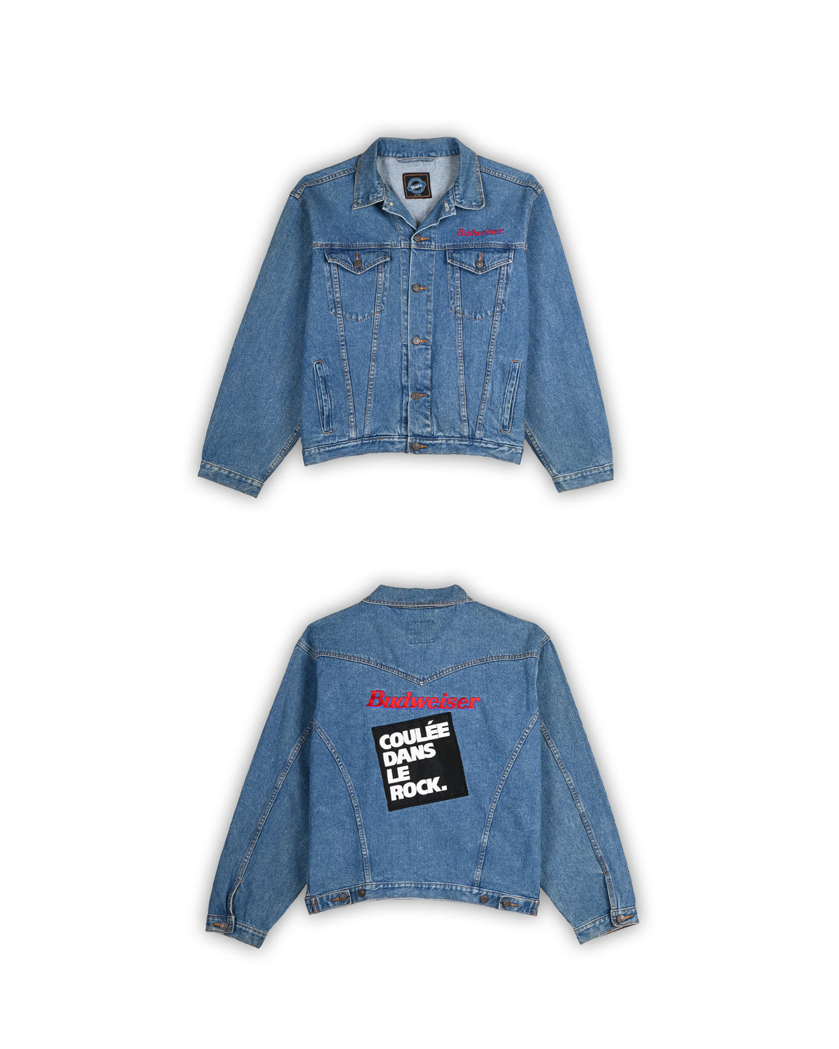 90'S BUDWEISER SHEFA DENIM JACKET - L