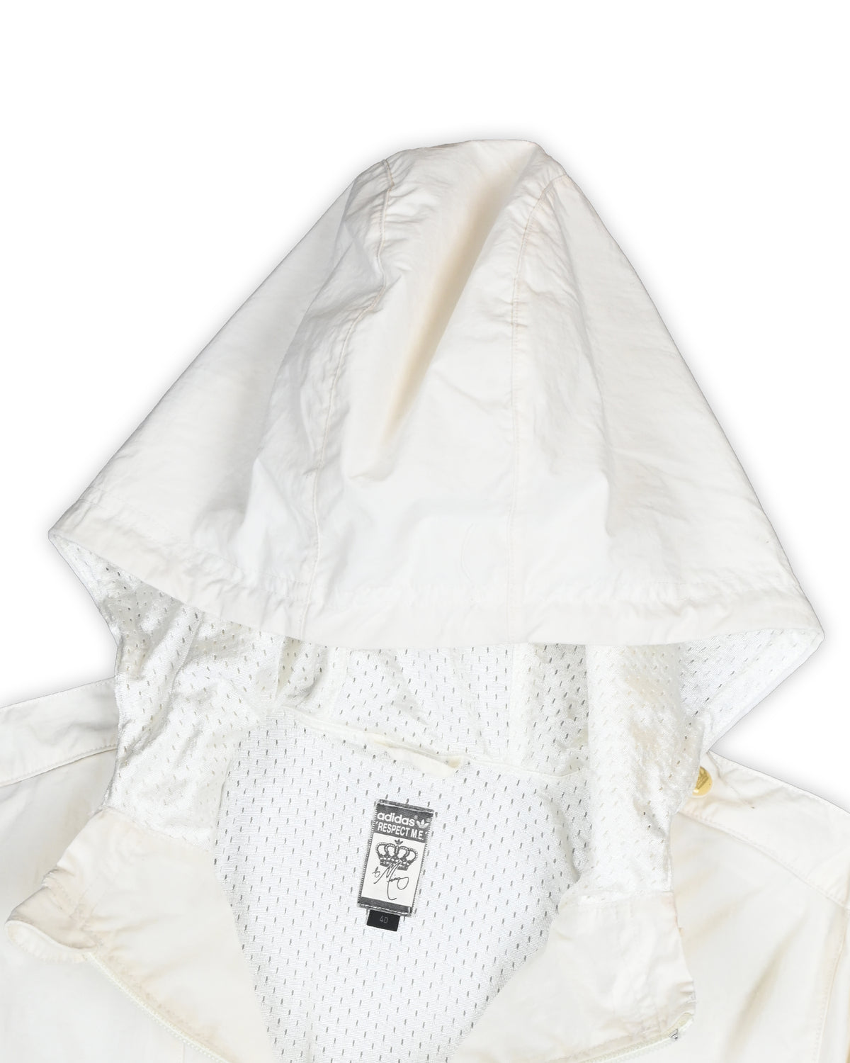ADIDAS RESPECT M.E. BY MISSY ELLIOTT HOODED WINDCHEATER - XS