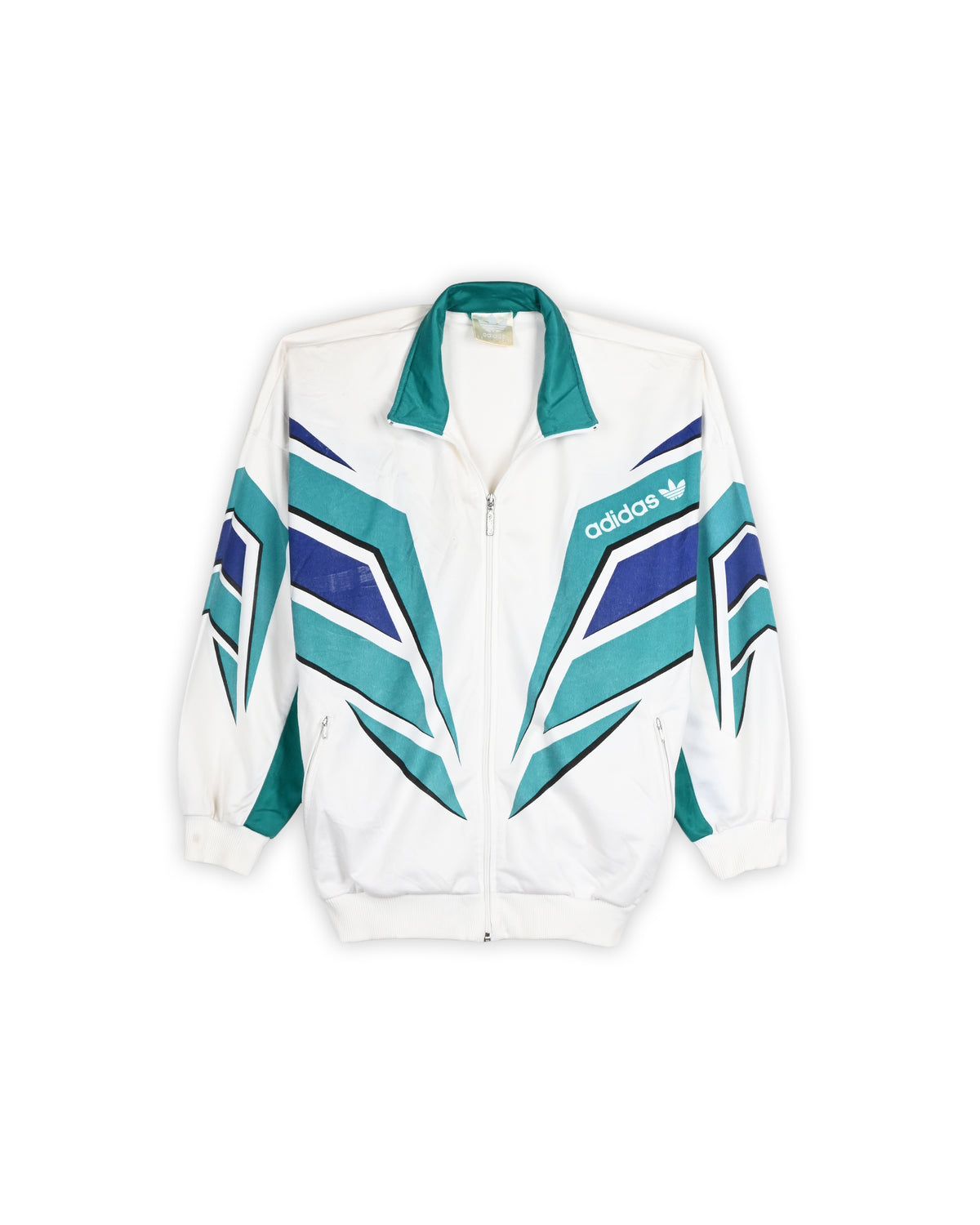 80'S COLORBLOCKING ADIDAS TRACK JACKET - M