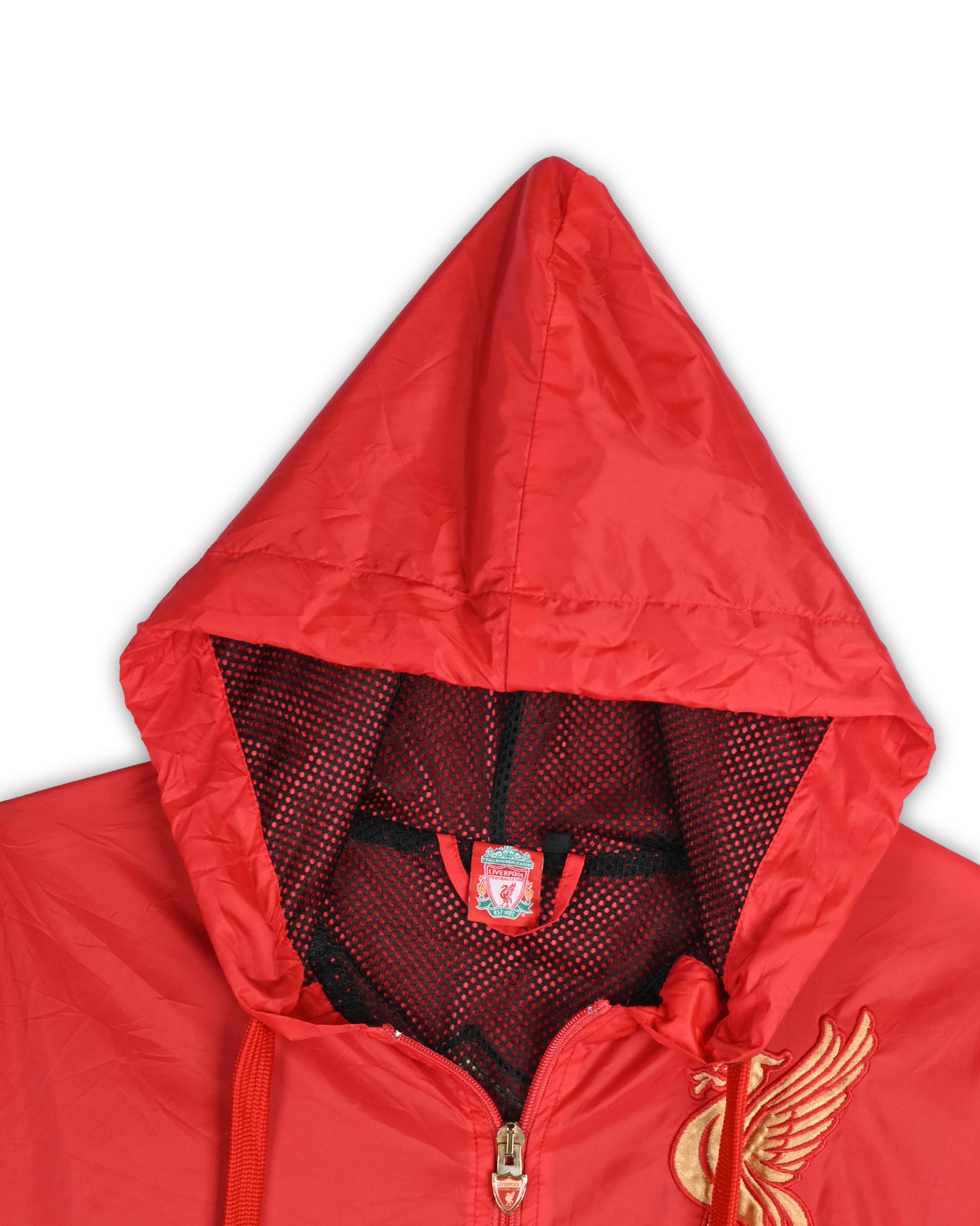 VINTAGE LIVERPOOL FC HOODED WINDBREAKER - S