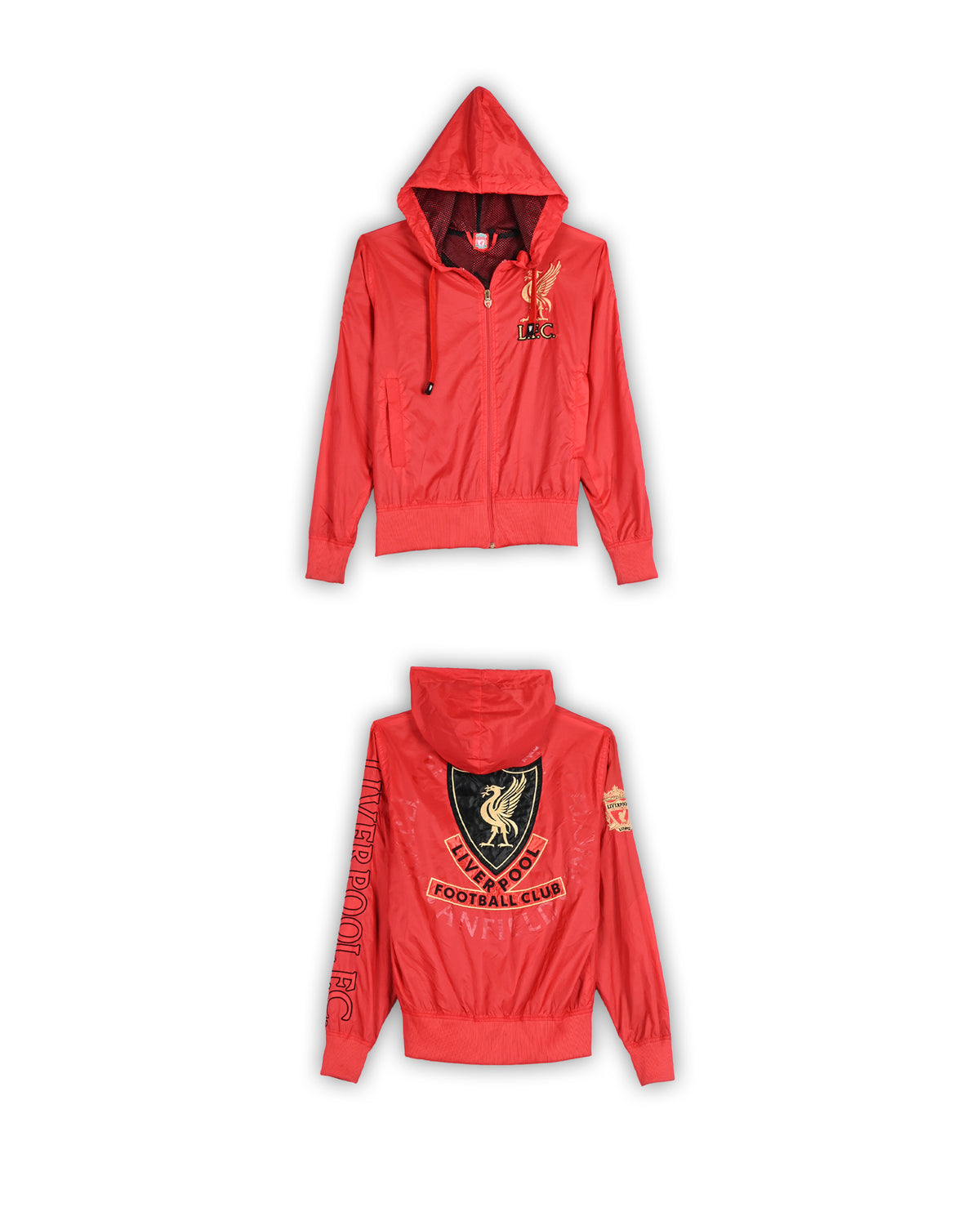VINTAGE LIVERPOOL FC HOODED WINDBREAKER - S