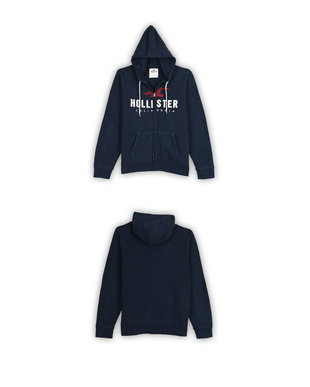 HOLLISTER ZIP-UP HOODED JACKET - XL