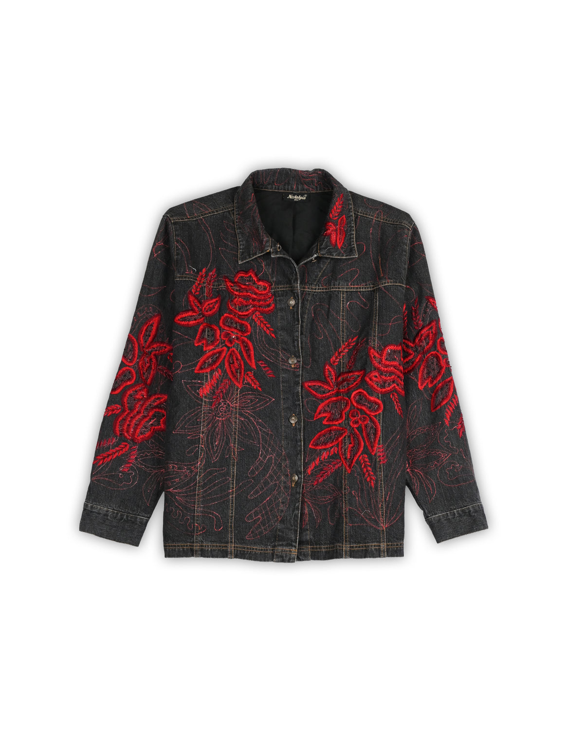 NOSTALGIA VINTAGE EMBROIDERED JACKET - M