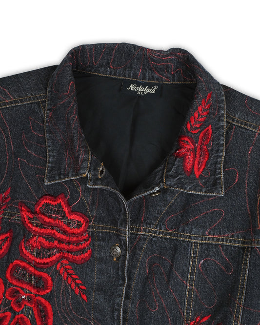 NOSTALGIA VINTAGE EMBROIDERED JACKET - M