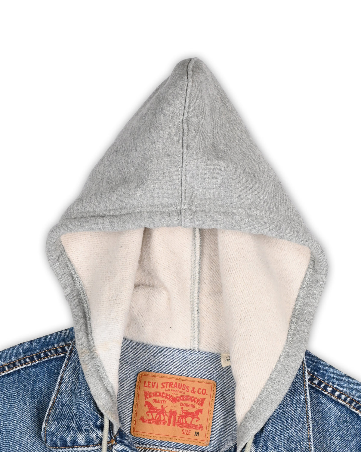 LEVI’S VINTAGE DENIM HOODED JACKET - M