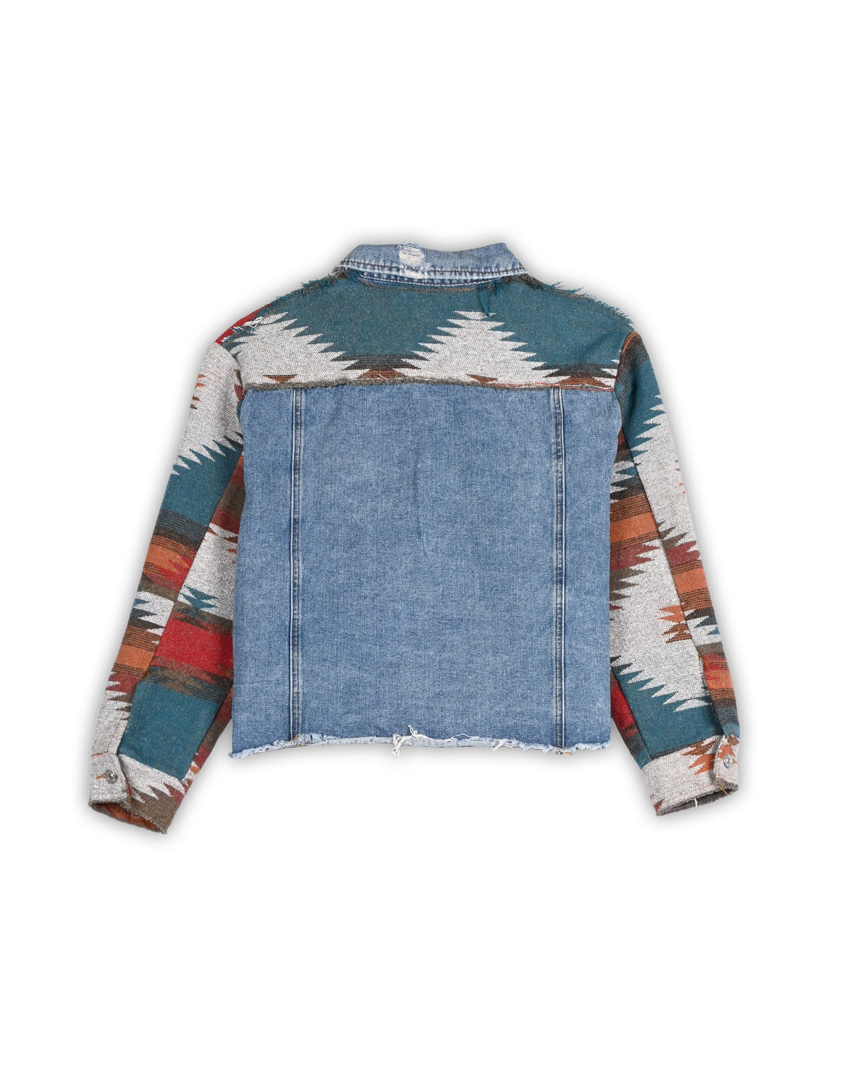 90'S VINTAGE DENIM × SOUTHWESTERN WOVEN JACKET - S