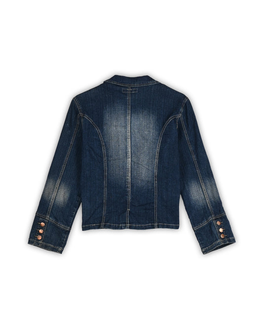 90'S VINTAGE DENIM UTILITY JACKET - XL