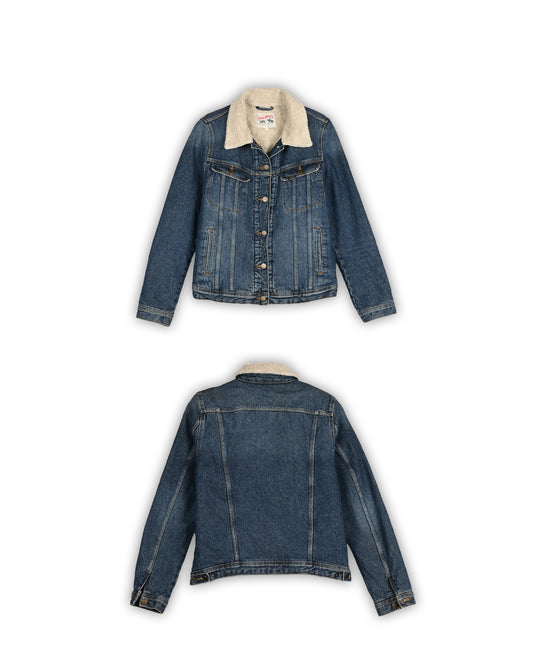 LEE STORM RIDER SHERPA WOMEN'S DENIM JACKET - XL