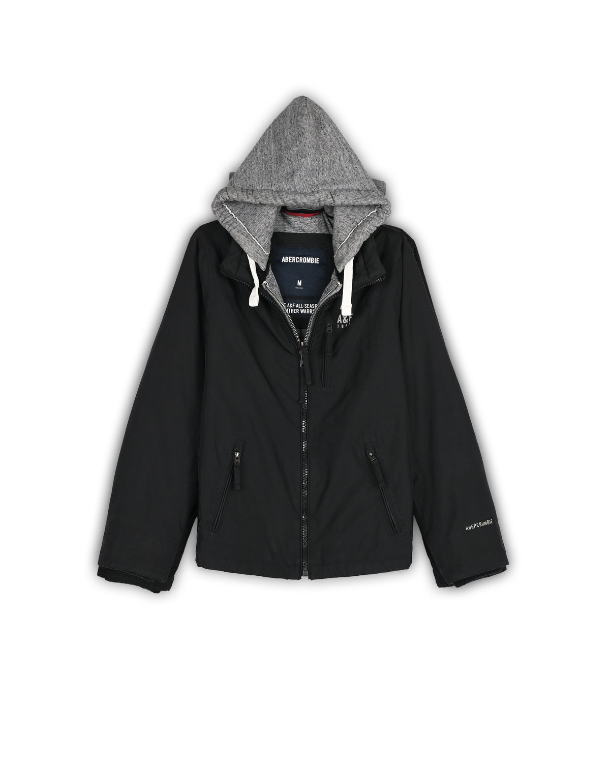 ABERCROMBIE & FITCH TECHNICAL HOODED JACKET - S