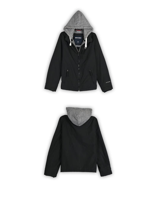 ABERCROMBIE & FITCH TECHNICAL HOODED JACKET - S