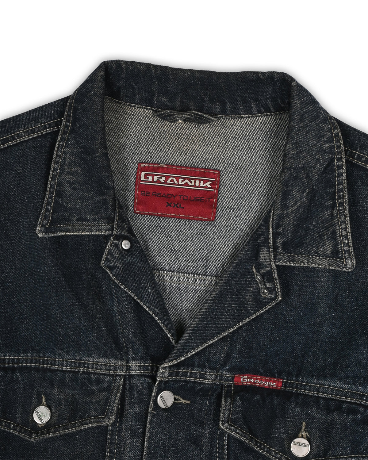 GRAWIK VINTAGE DENIM JACKET - XXL
