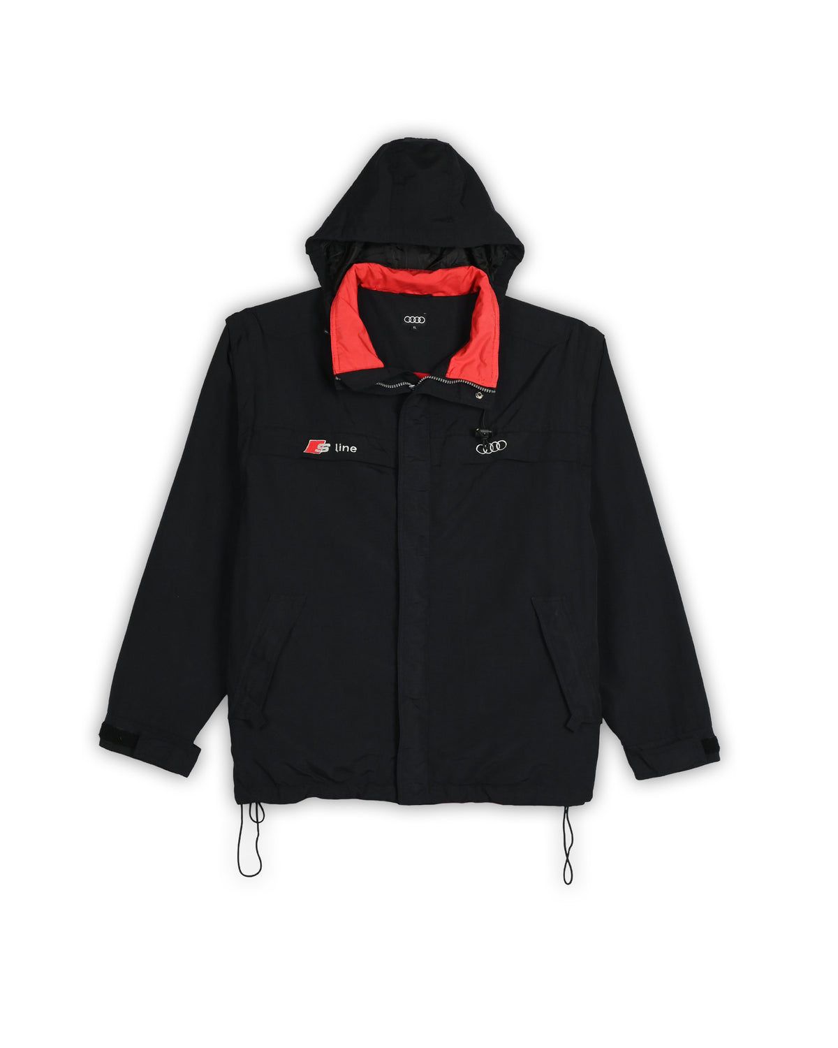 VINTAGE AUDI SPORT HOODED JACKET - XL