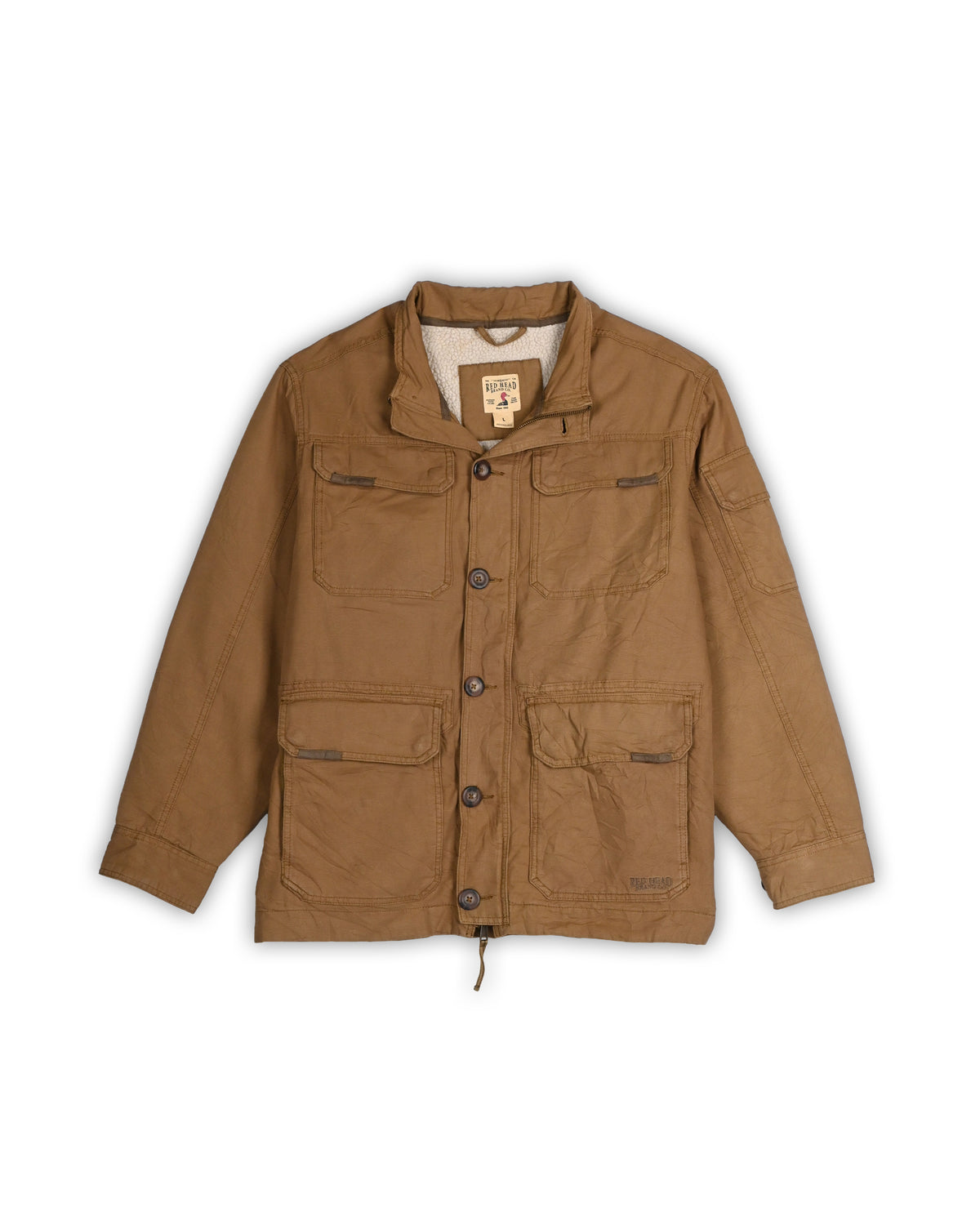 RED HEAD TAN SHERPA-LINED UTILITY JACKET - L