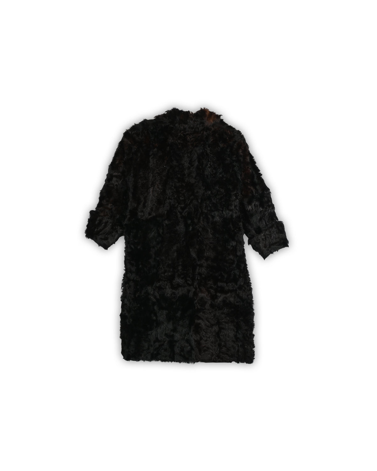 WERNER JASS REAL FUR VINTAGE LONG COAT - XL