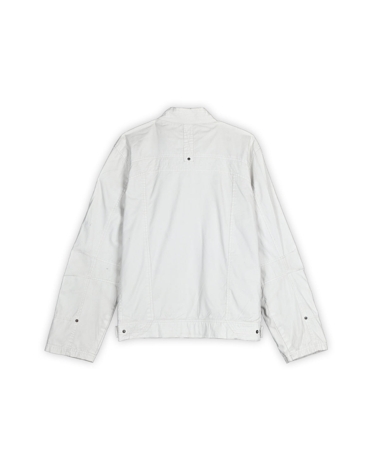 PME LEGEND WHITE TECHNICAL ZIP-UP JACKET - XXL
