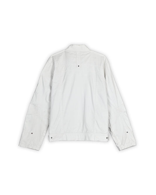 PME LEGEND WHITE TECHNICAL ZIP-UP JACKET - XXL