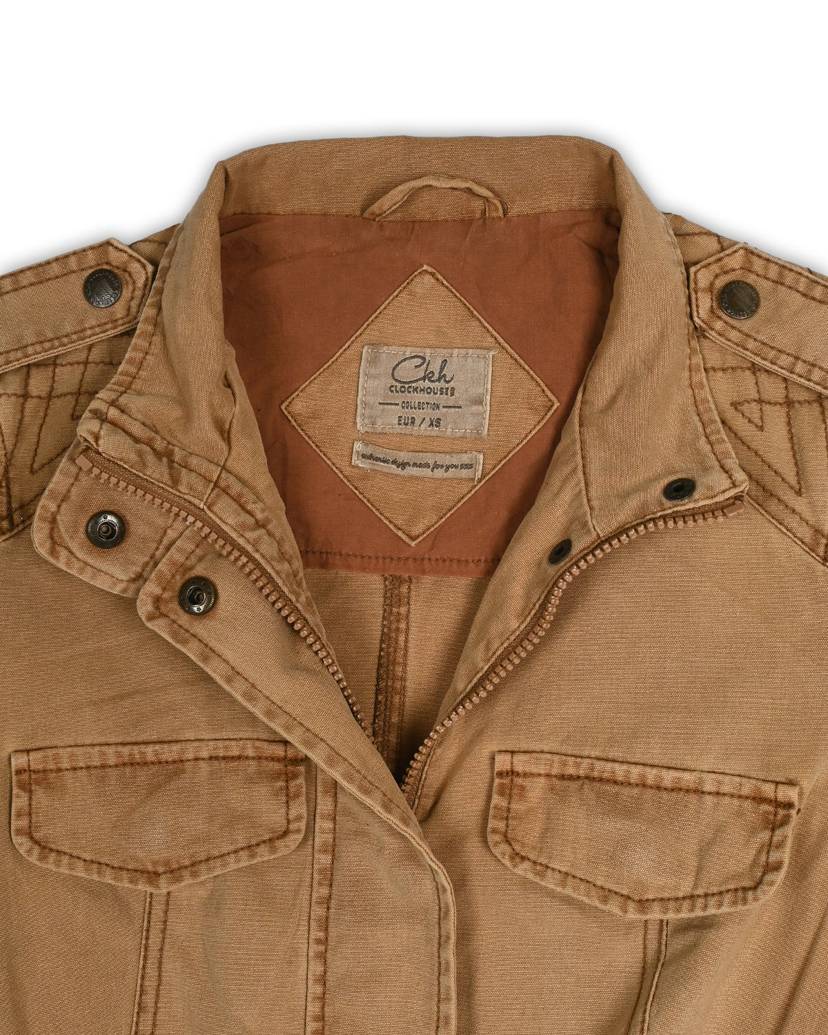 CLOCKHOUSE VINTAGE UTILITY FIELD JACKET - XS