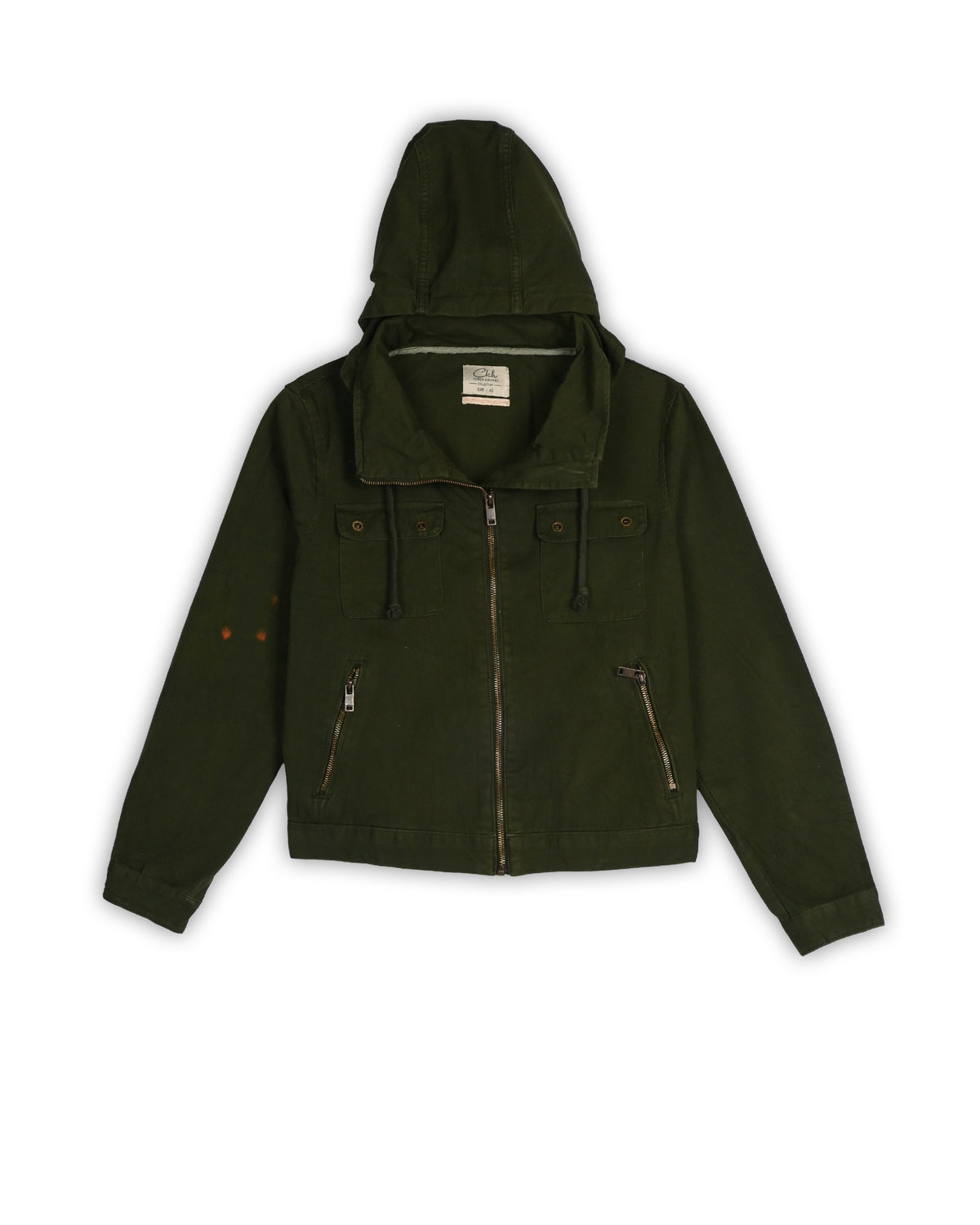 CLOCKHOUSE VINTAGE HOODED UTILITY JACKET - S