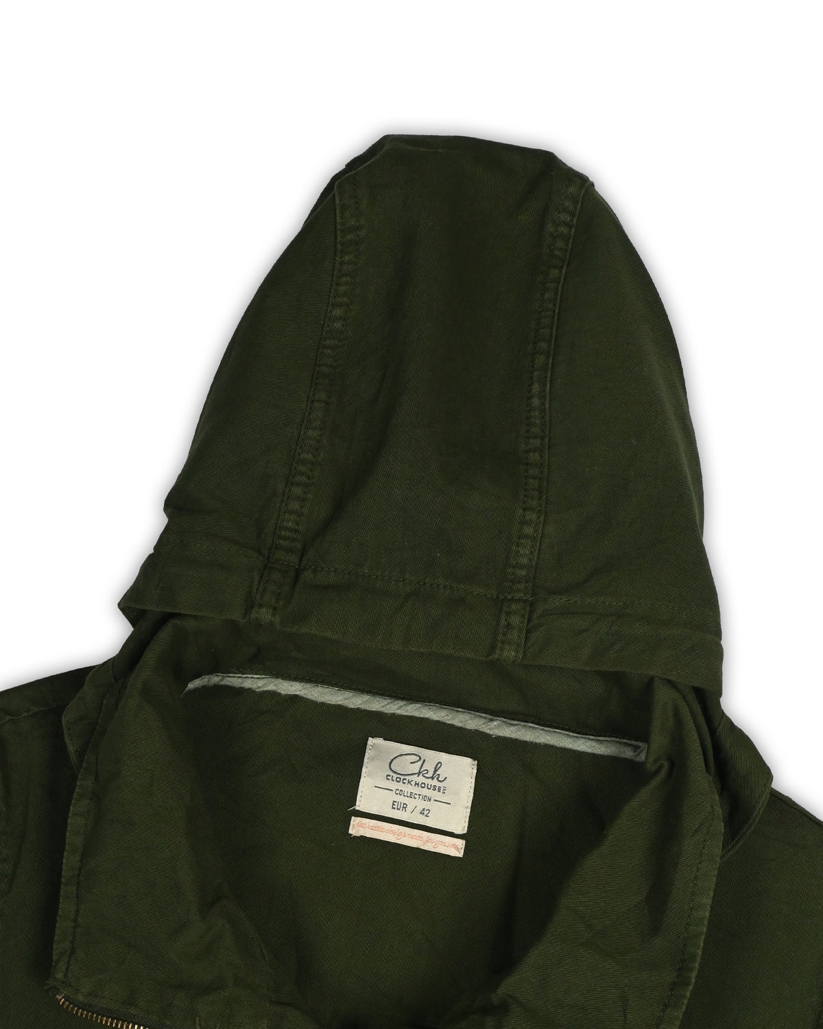 CLOCKHOUSE VINTAGE HOODED UTILITY JACKET - S