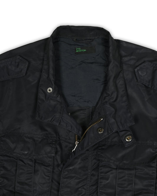 STILE BENETTON MULTI-POCKET FIELD JACKET - M