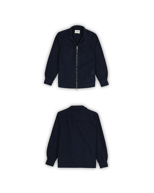 THESE GLORY DAYS SPECKLED ZIP-UP WORKWEAR JACKET - S