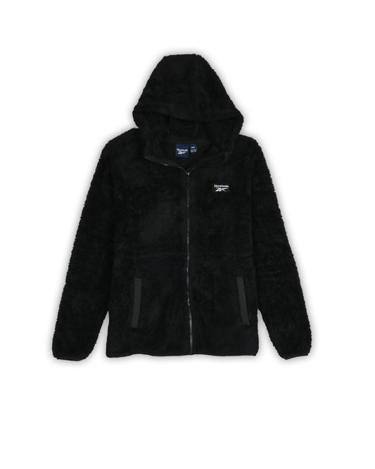 REEBOK SHERPA FLEECE VINTAGE HOODED JACKET - M