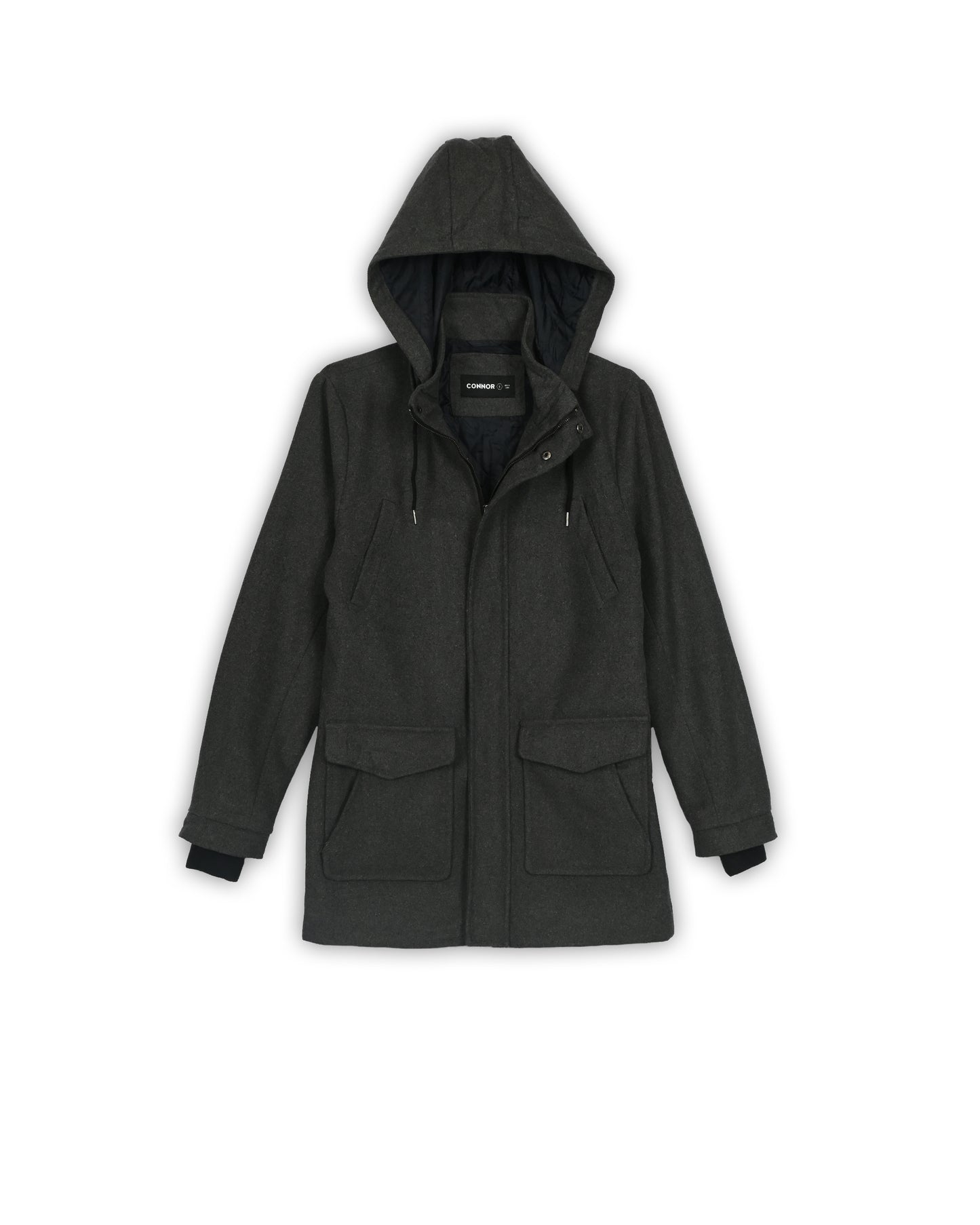 WOOLEN LONG JACKET - S