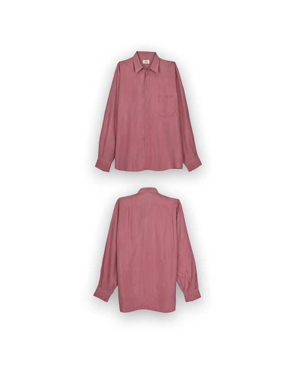 ASTER 100% SILK SHIRT - L