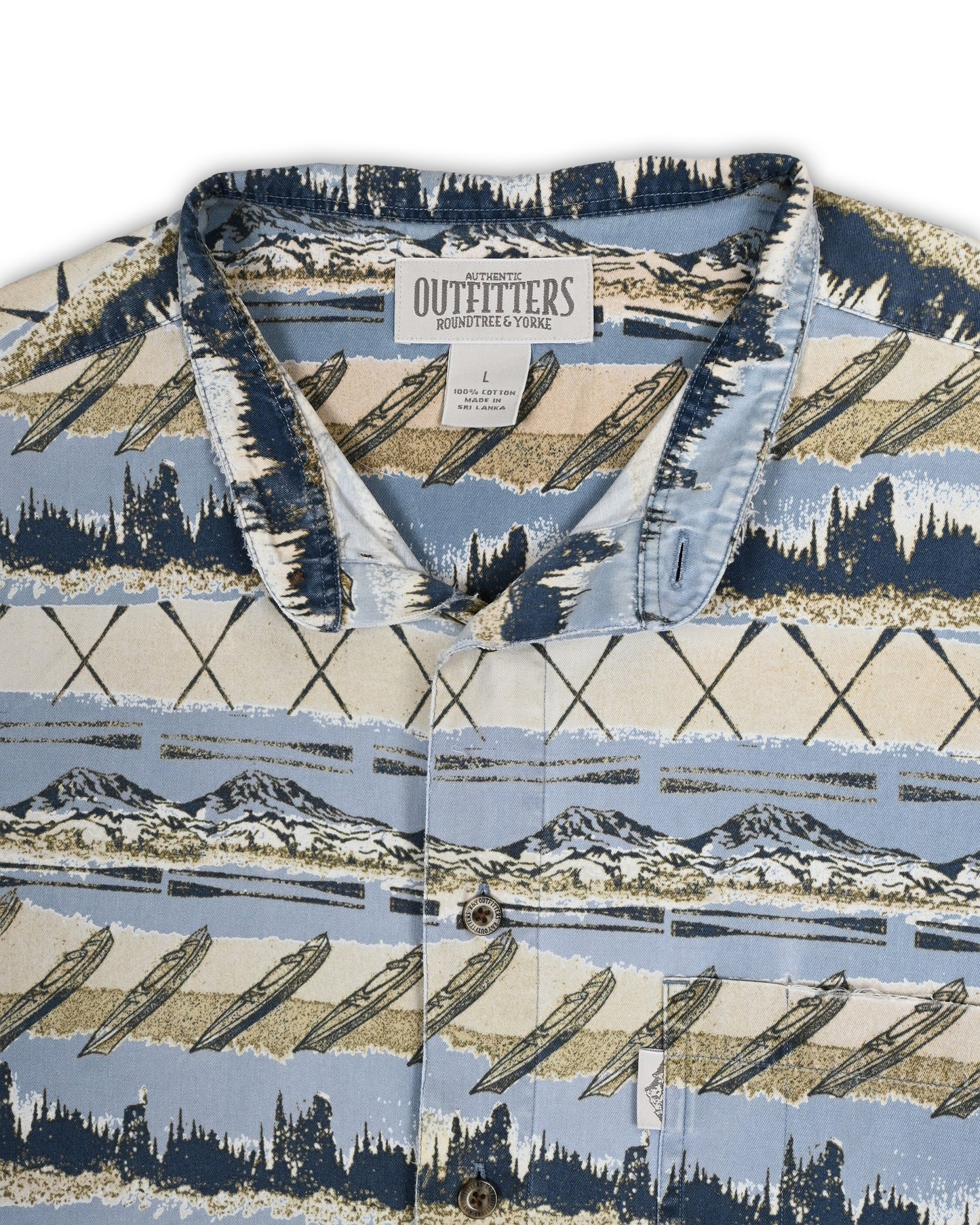 ROUNDTREE & YORKE SHIRT - L